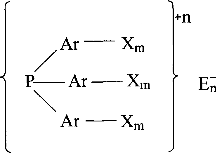 Catalyst for preparing aldehyde by two-phase catalytic hydrogen formylation reaction and application thereof