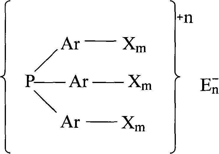 Catalyst for preparing aldehyde by two-phase catalytic hydrogen formylation reaction and application thereof