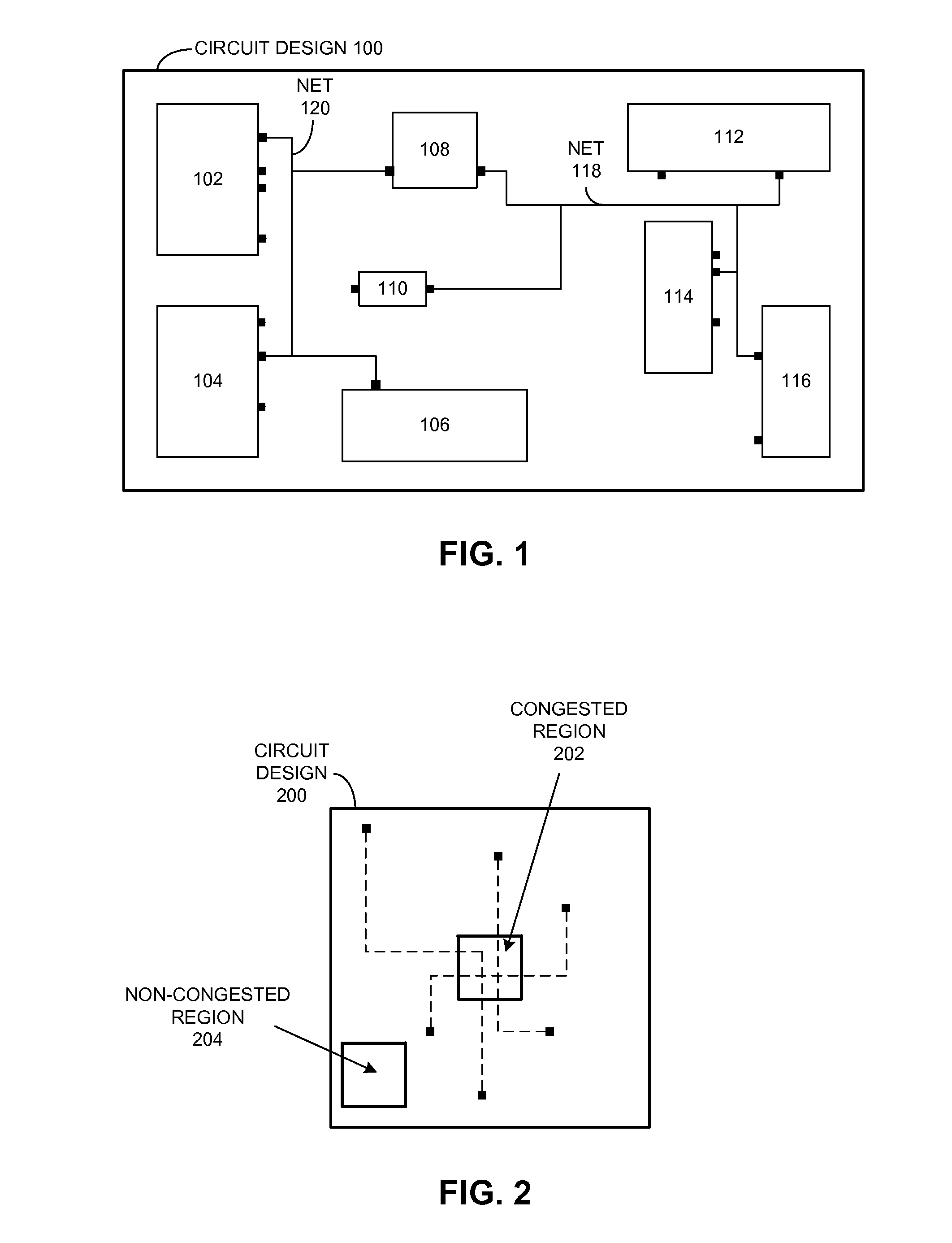 Buffer chain management for alleviating routing congestion