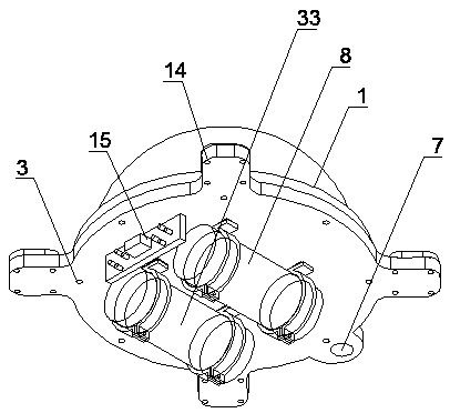 Small mounted-type underwater robot platform device