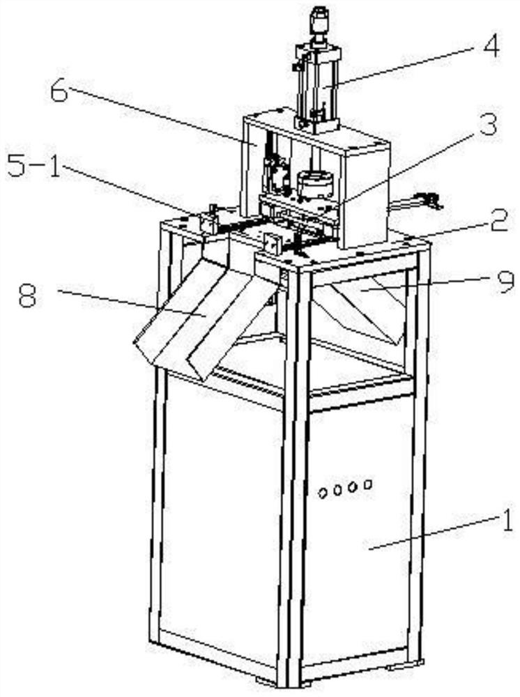 Automatic tire water gap cutting machine