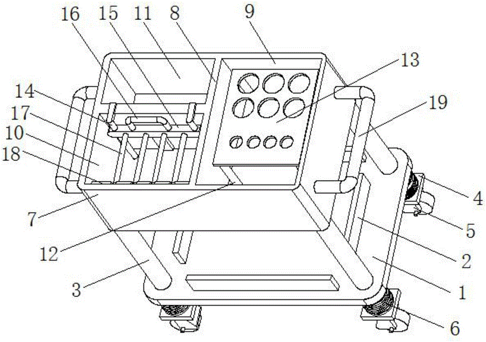 Tool conveying device for anesthesia department