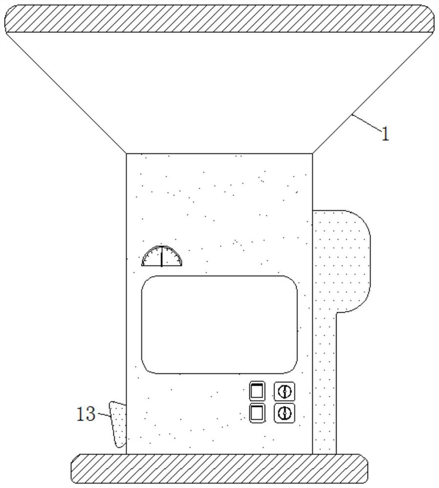 Rice fertilizing device capable of reducing caking and realizing quantitative and uniform scattering