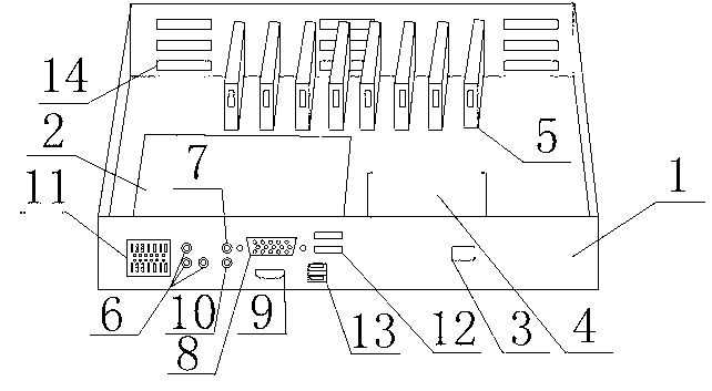 Network video recorder provided with RJ 45 adapter connector