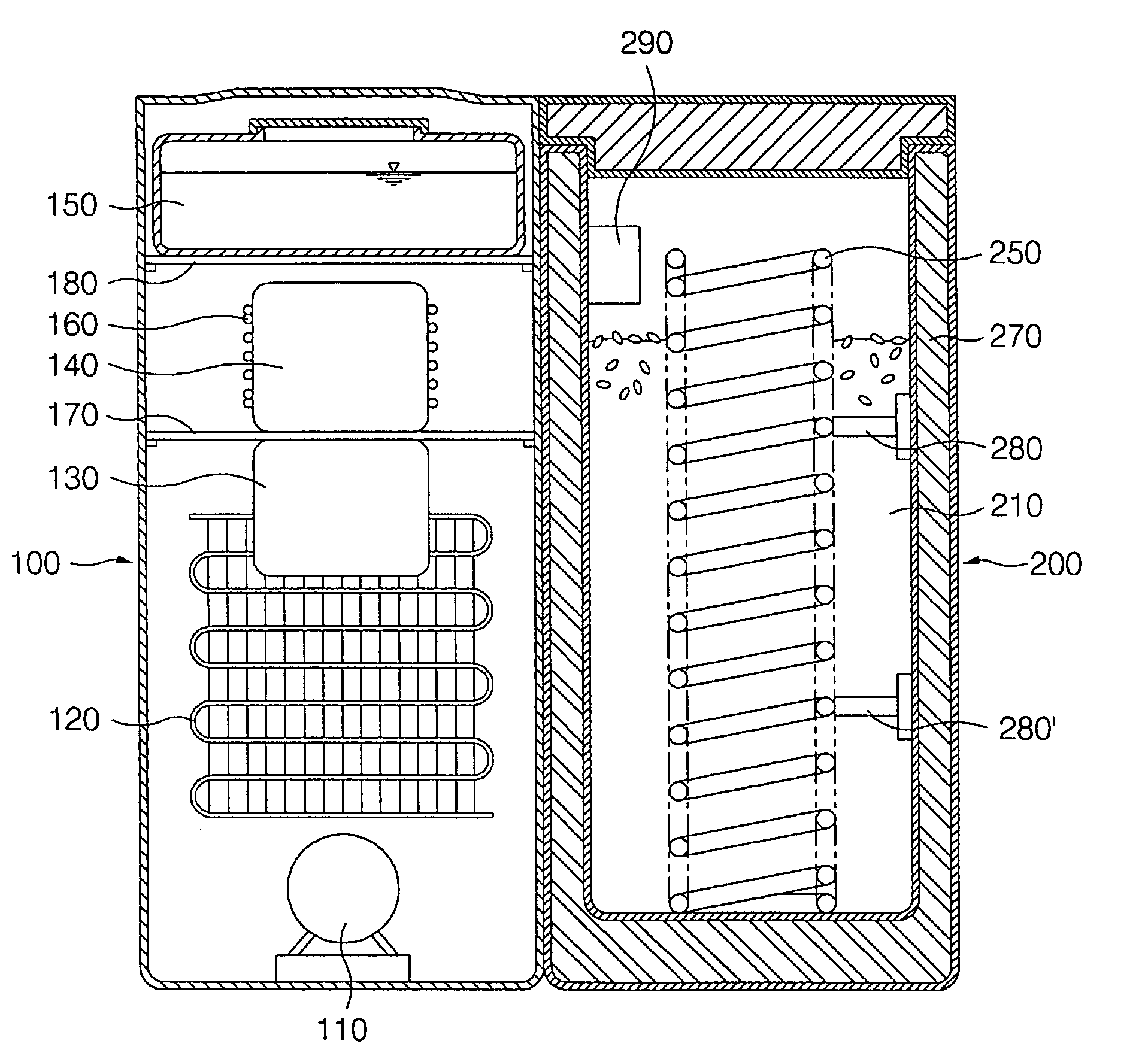 Refrigerator for grain