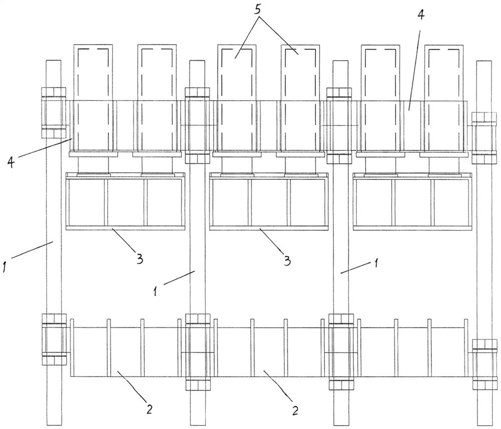 Cold press capable of being arranged in groups