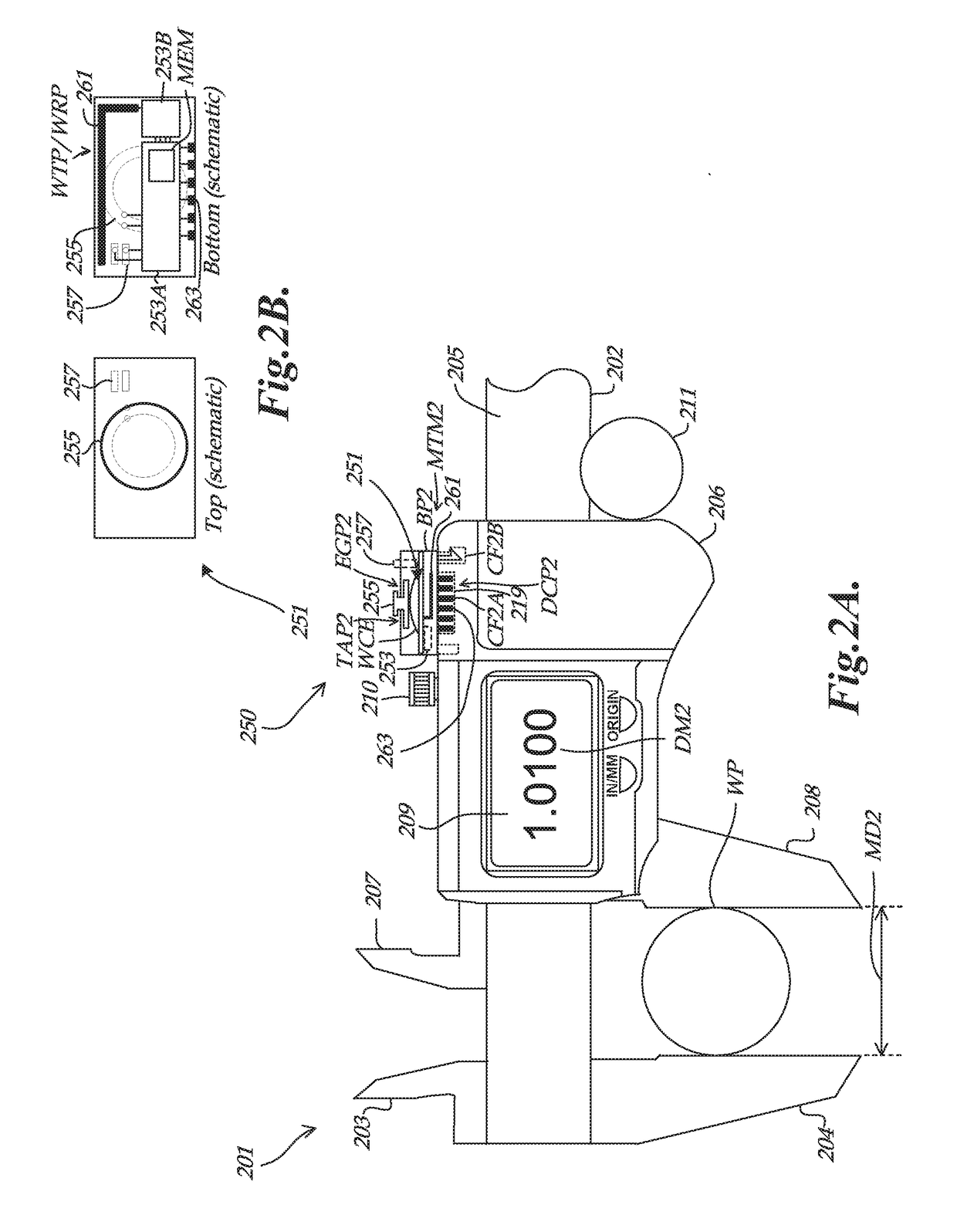 Battery-less data transmission module accessory for portable and handheld metrology devices