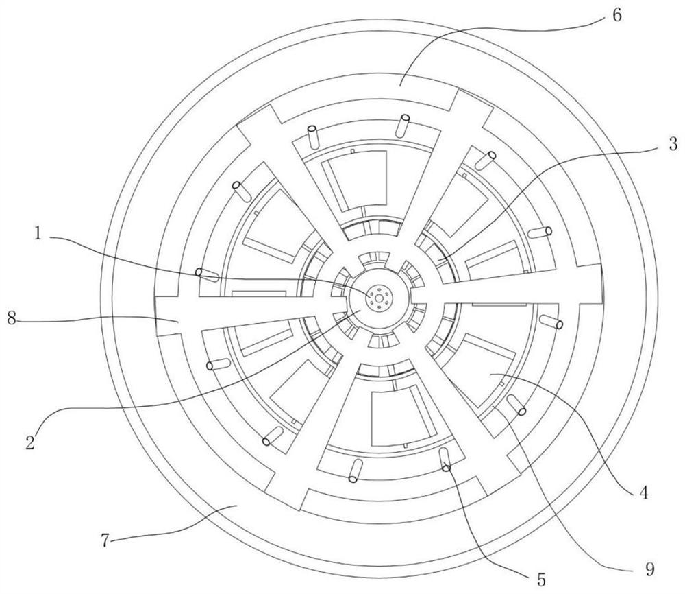 Ammonia low-nitrogen multi-stage rotational-flow burner