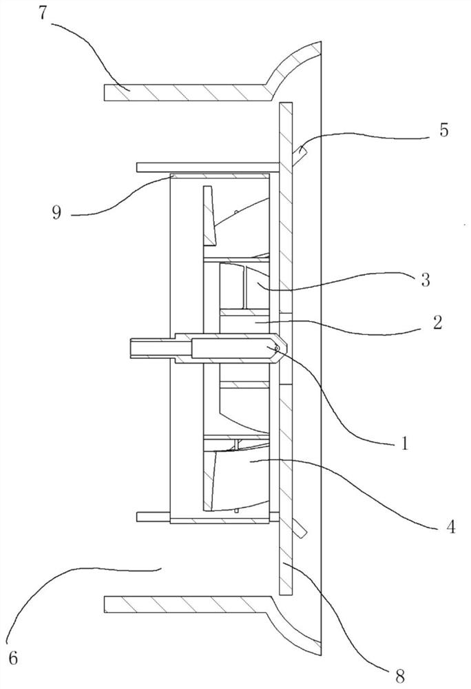 Ammonia low-nitrogen multi-stage rotational-flow burner