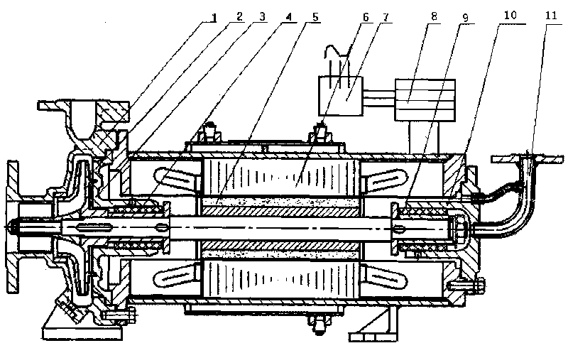 Frequency-conversion high-speed permanent magnet shield pump