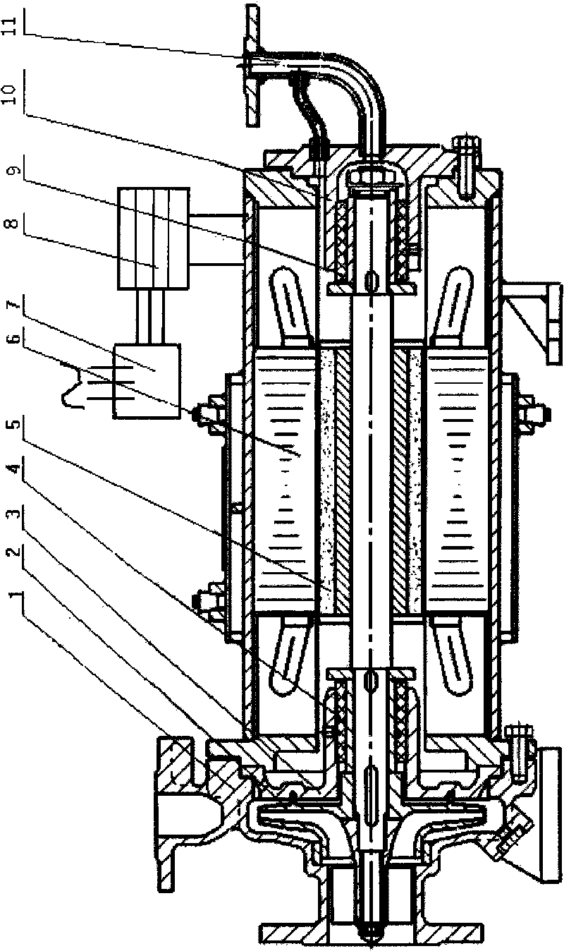 Frequency-conversion high-speed permanent magnet shield pump