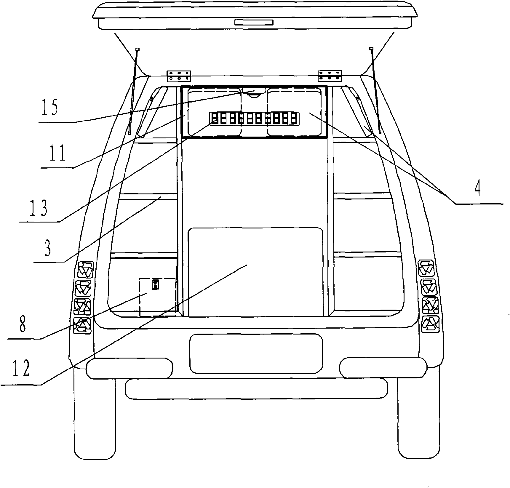 Vehicular live-work tool library applying RFID technology