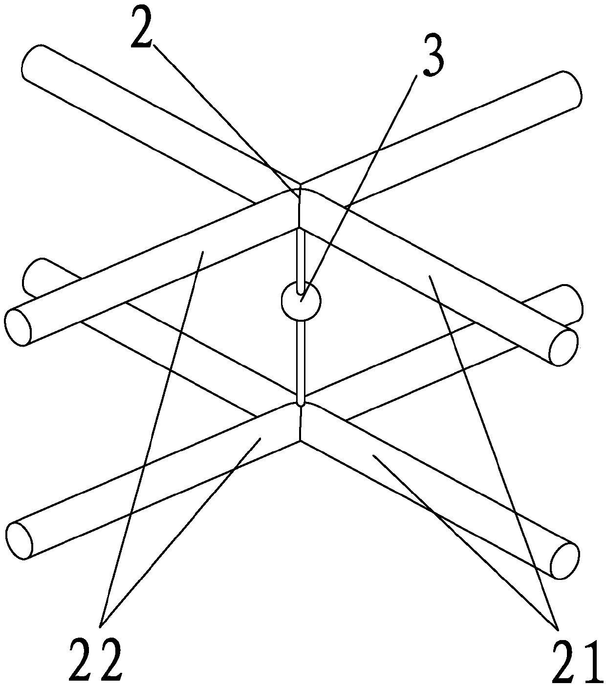 Different-side linkage type flexible mechanical arm based on universal structures