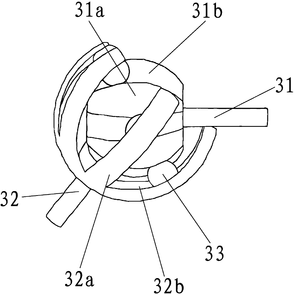 Different-side linkage type flexible mechanical arm based on universal structures