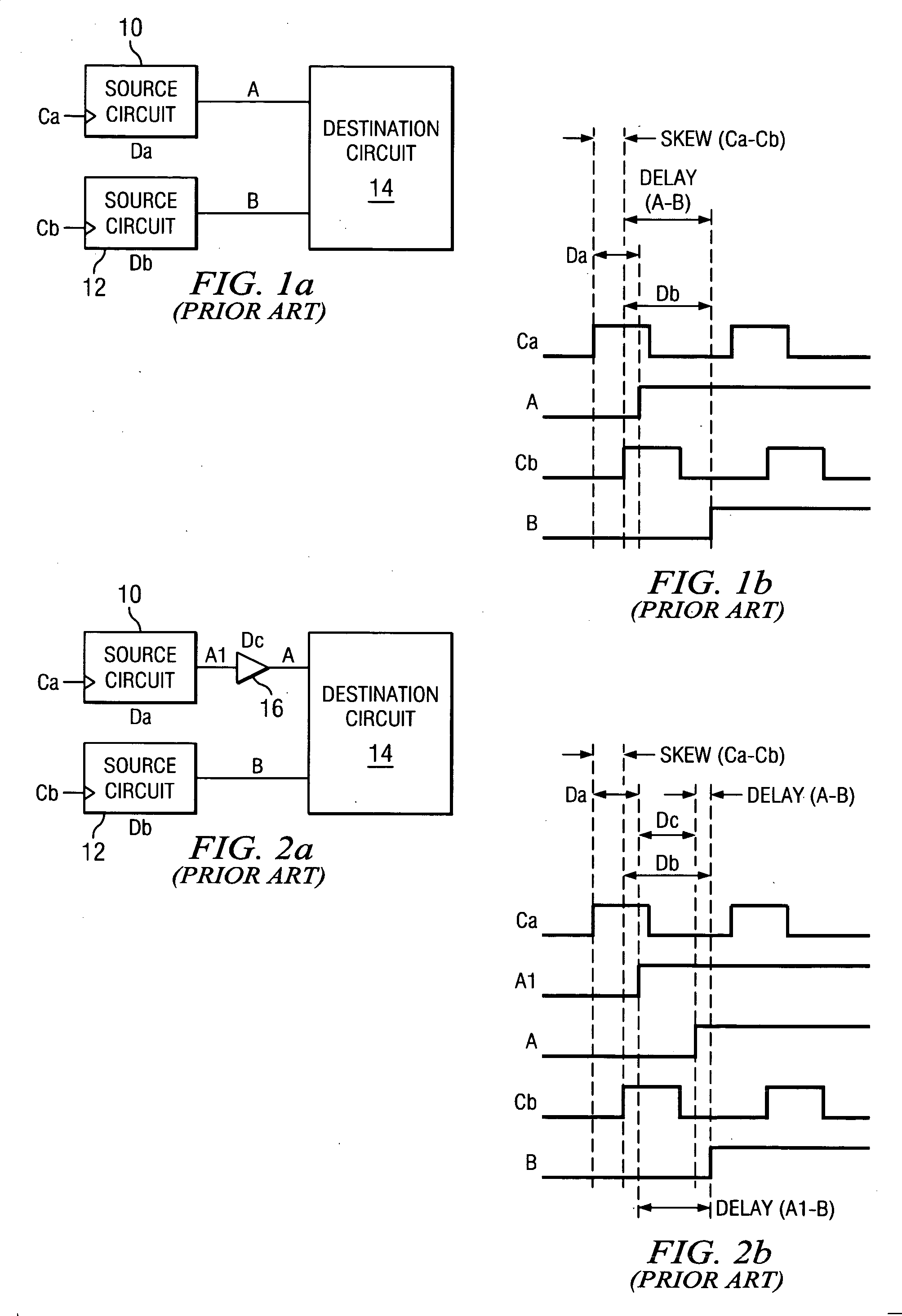 Circuitry for reducing the skew between two signals