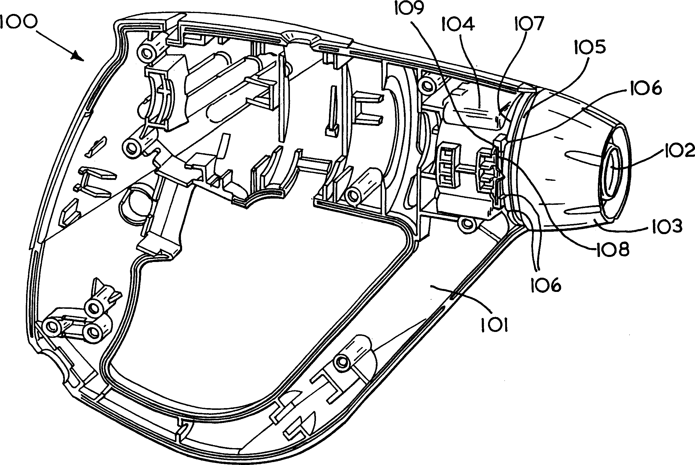 Action-stop mechanism for rotary tool and torque