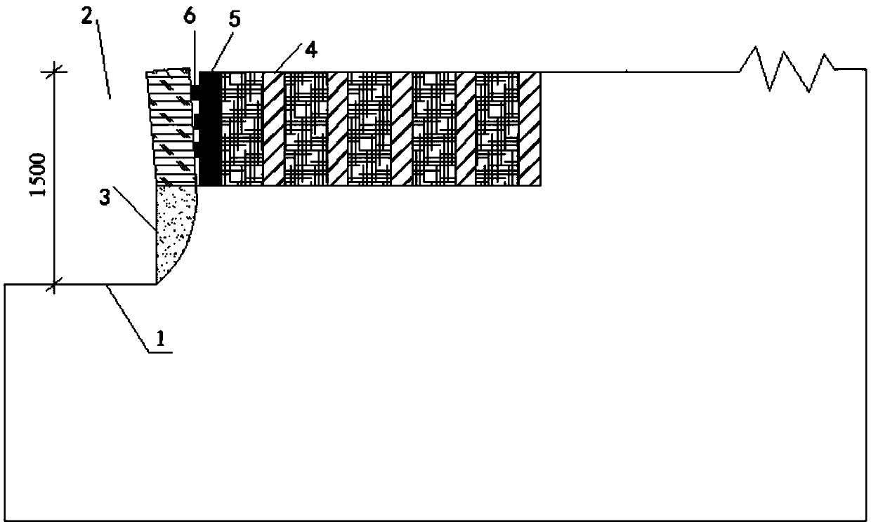 High-strength rock splitting method and a splitting device based on a weak surface