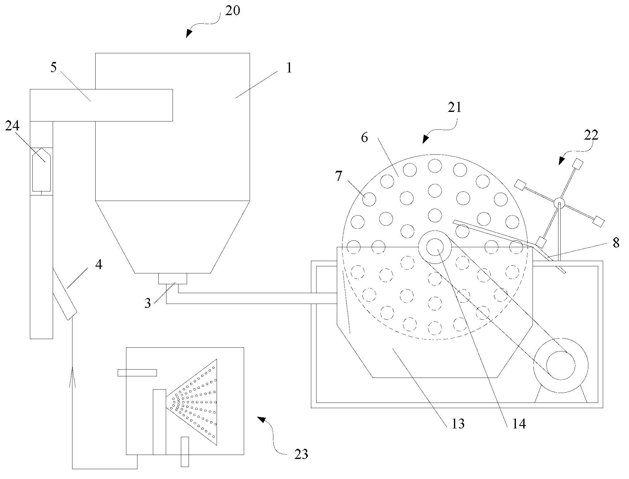 Oily sewage and sludge separation device