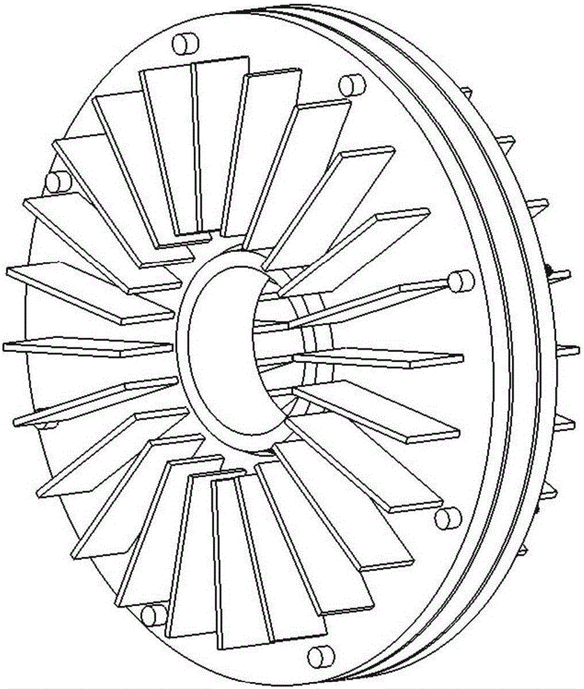 Cooling end cover of permanent magnet motor