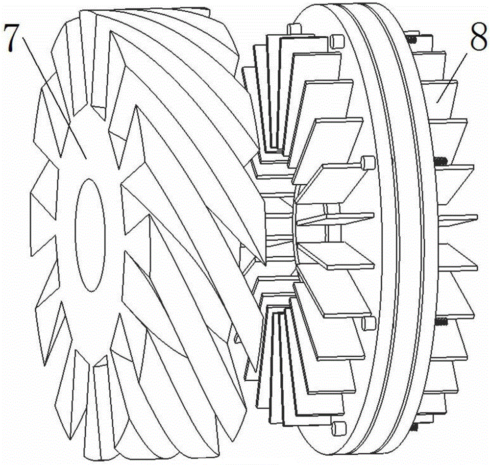 Cooling end cover of permanent magnet motor