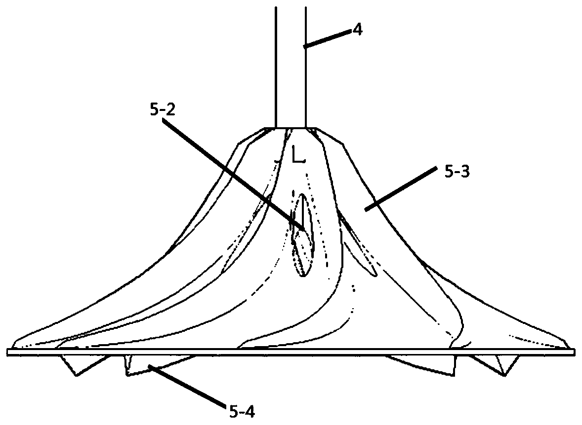 Hyperboloidal sewage stirrer