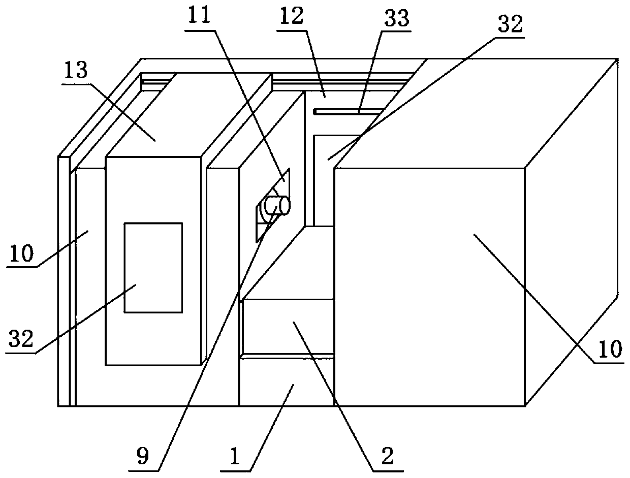 Butt joint type automatic double-spindle numerical control machine tool for polygon turning