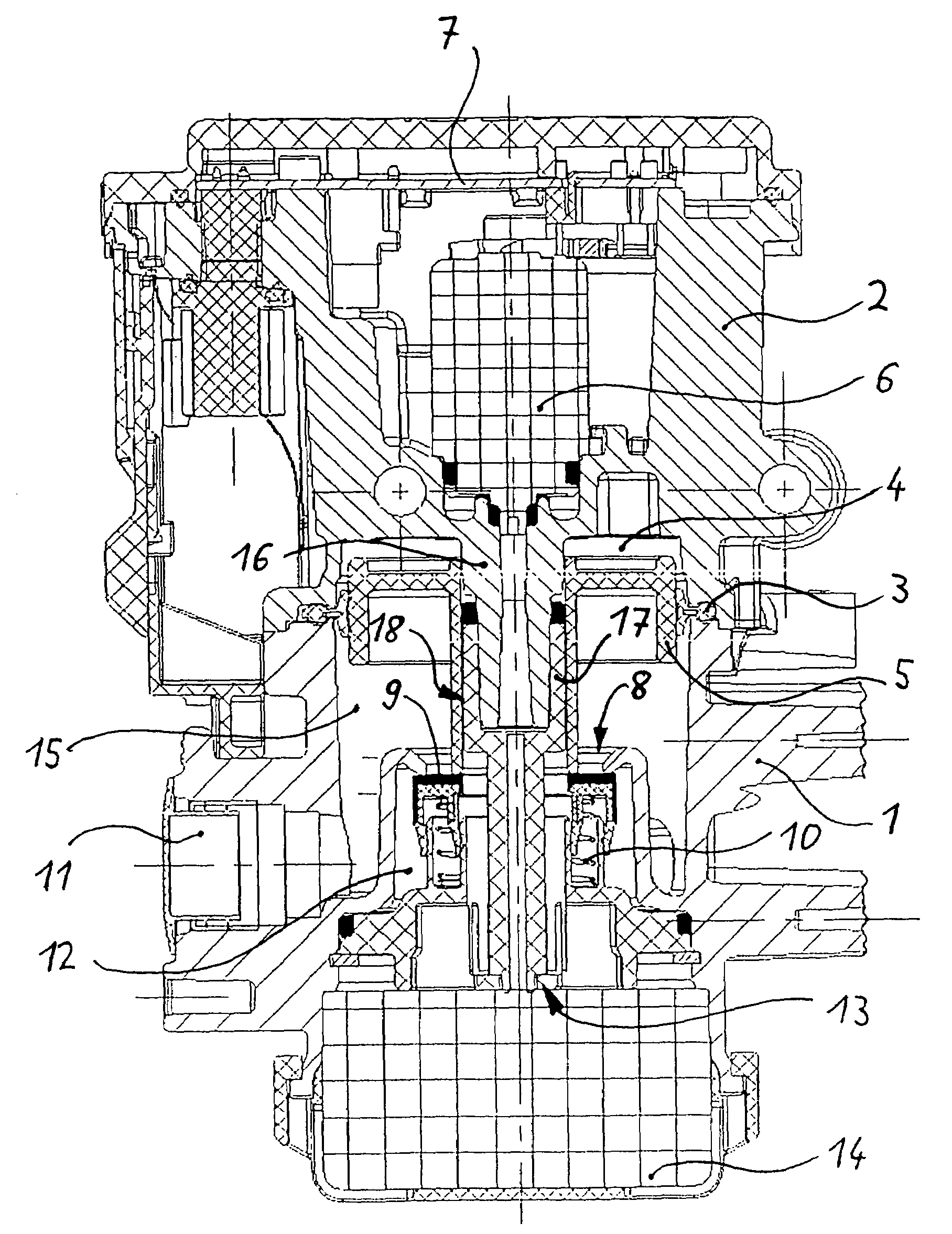 Electropneumatic control valve comprising a guide arrangement for a control piston