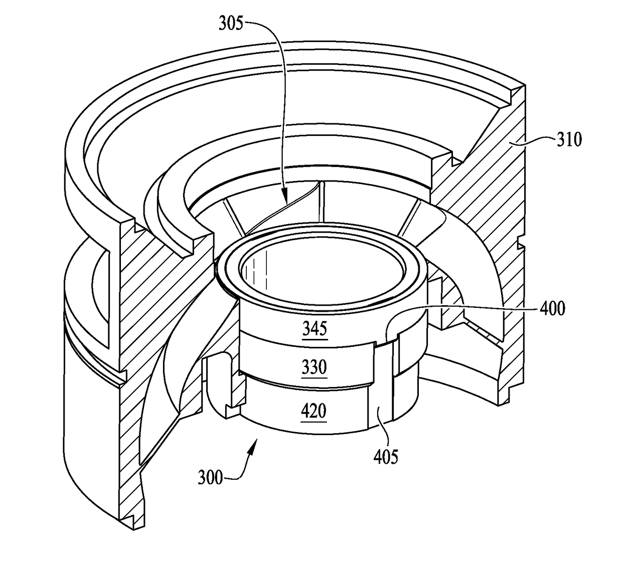 Press-fit thrust bearing system and apparatus