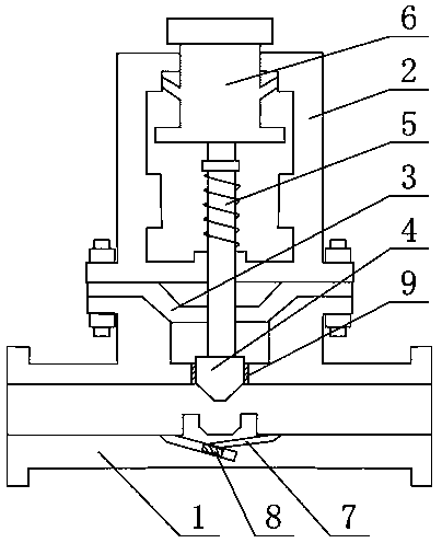 Key type stop valve good in airtightness