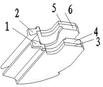 Clamping encapsulation structure for arc barriers