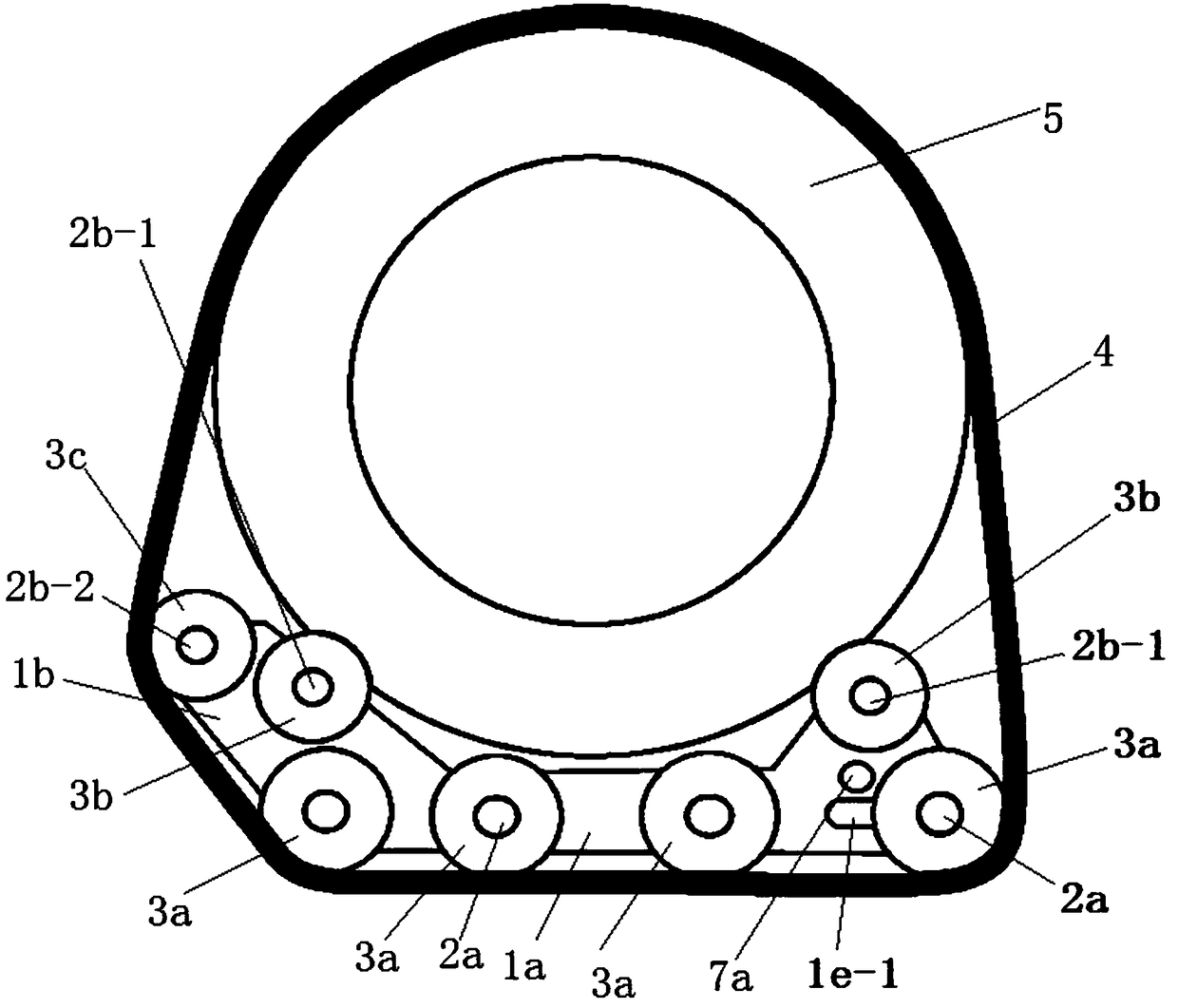 Wheel-sheathed wheel anti-skid and anti-sink track