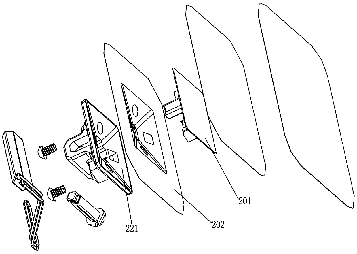 Fixed connecting device for automobile front windshield sunshade curtain and sunshade curtain