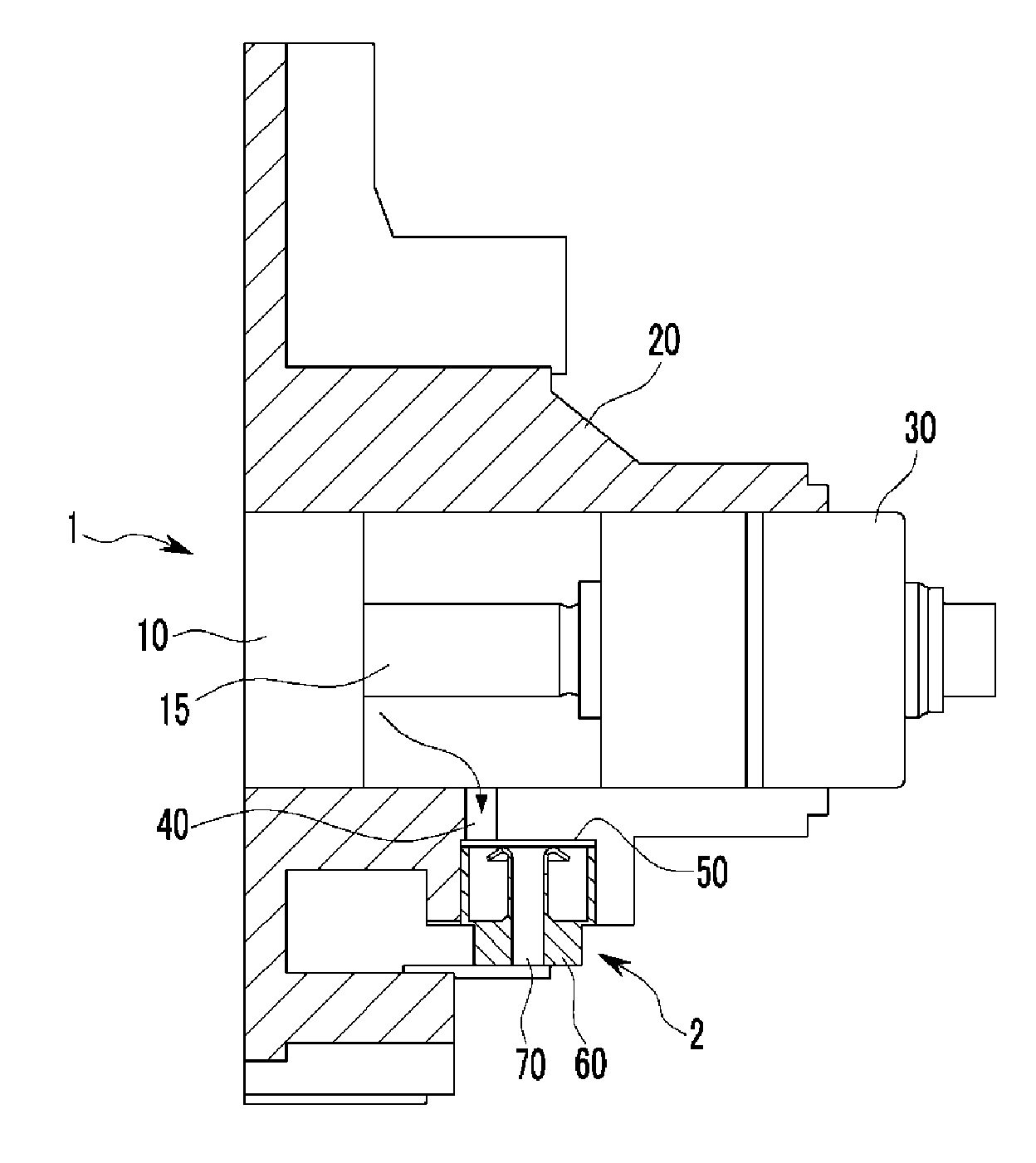 Drain System of Water Pump for Vehicle