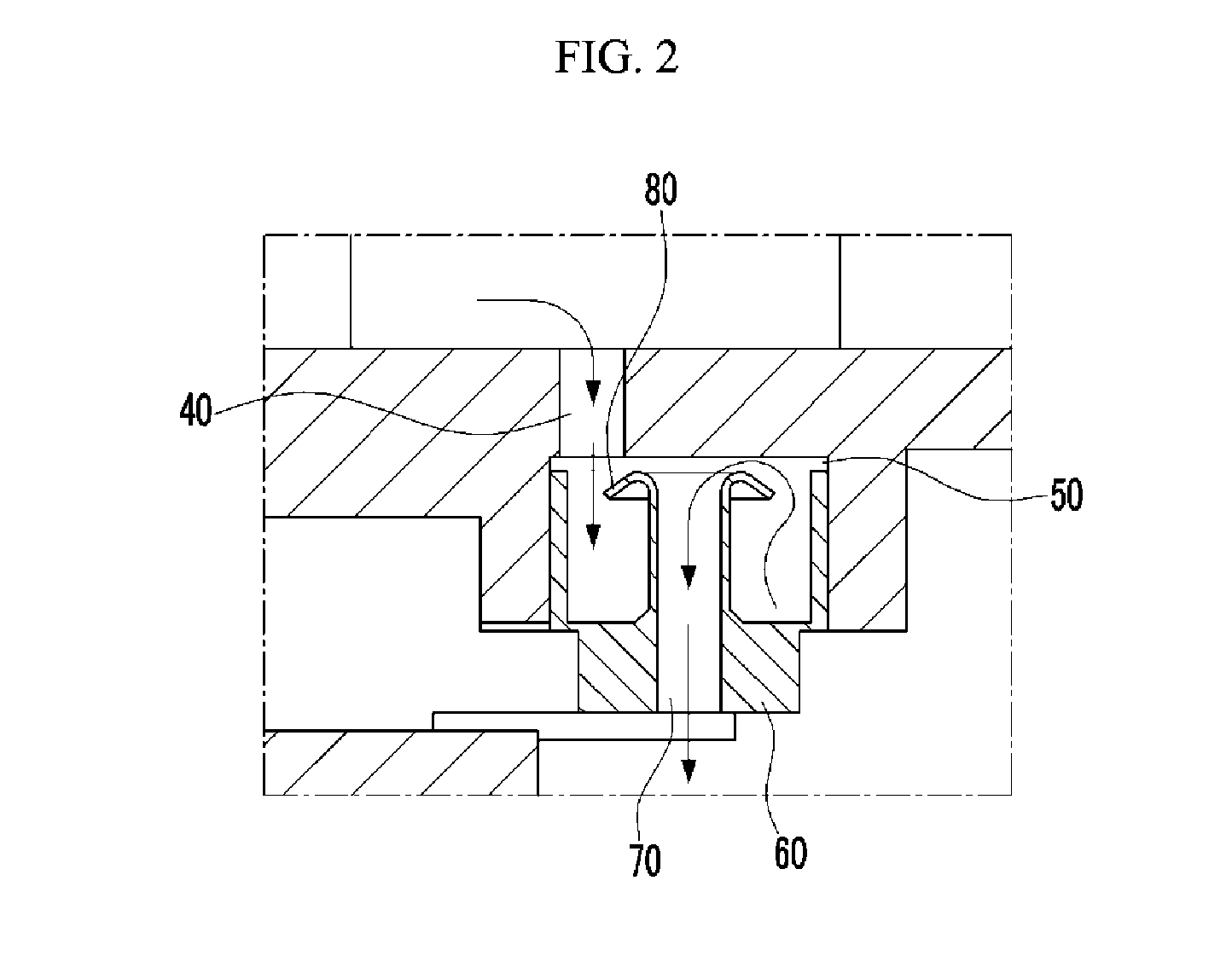 Drain System of Water Pump for Vehicle