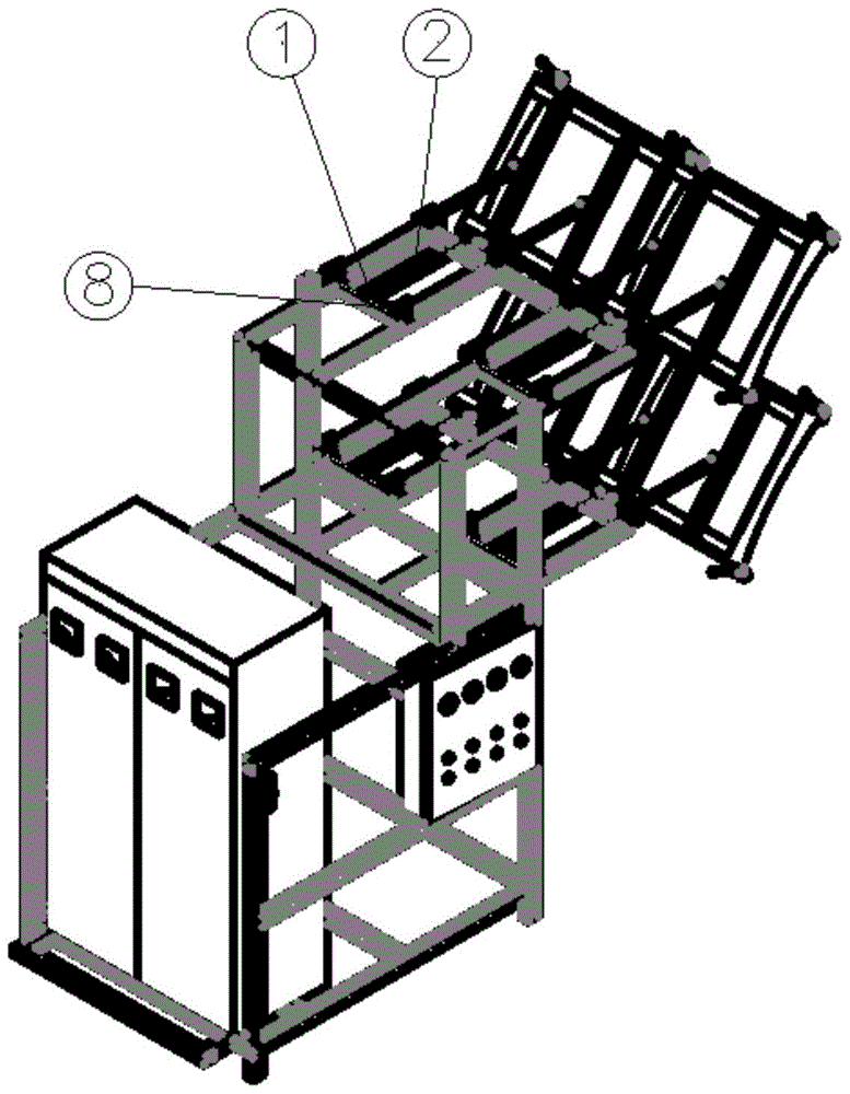 Electromagnetic induction dynamic heating device for molds for preparing plastic cylinders