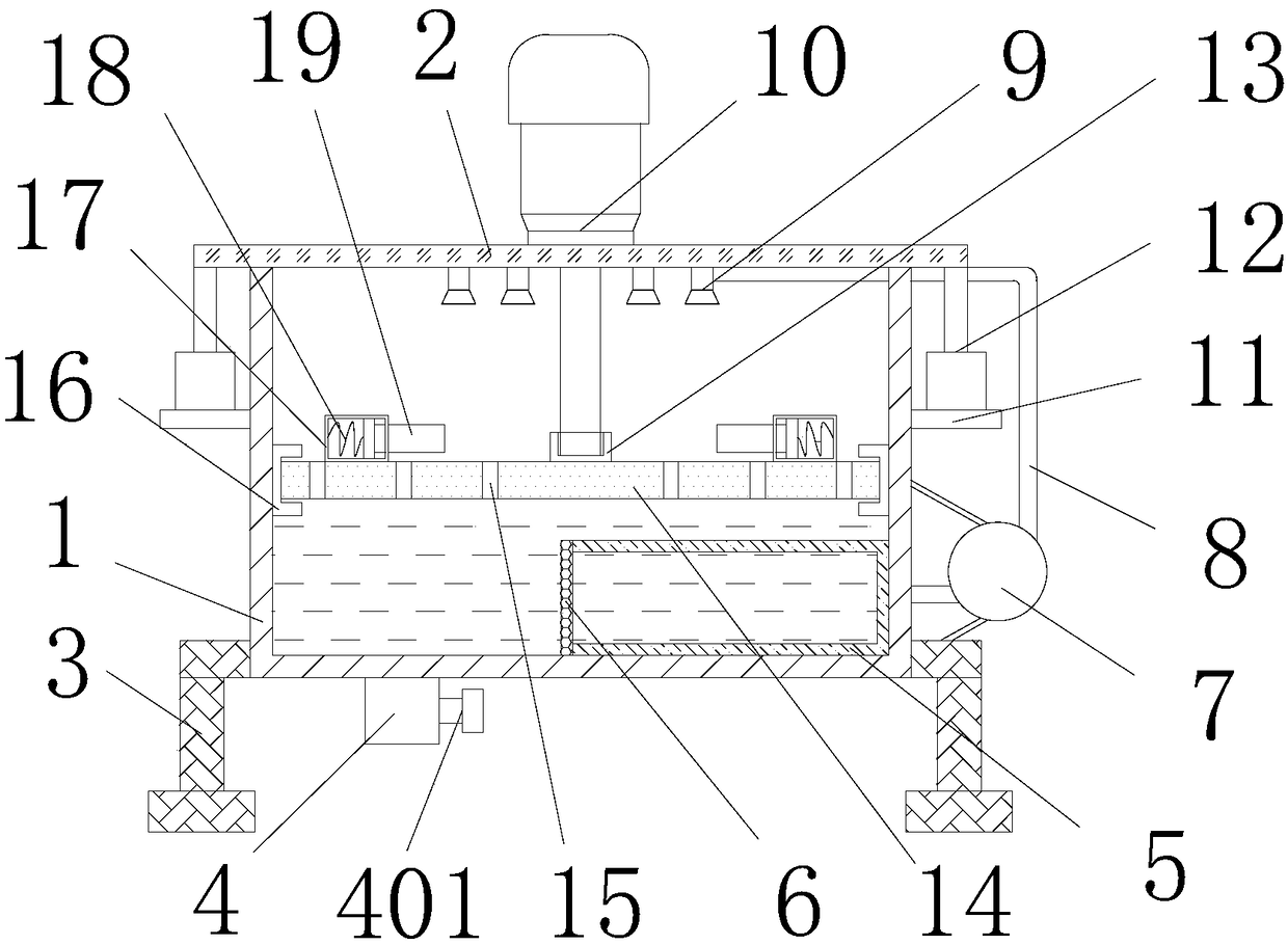 Vehicle-mounted electric bearing cleaning device for air-conditioner compressor