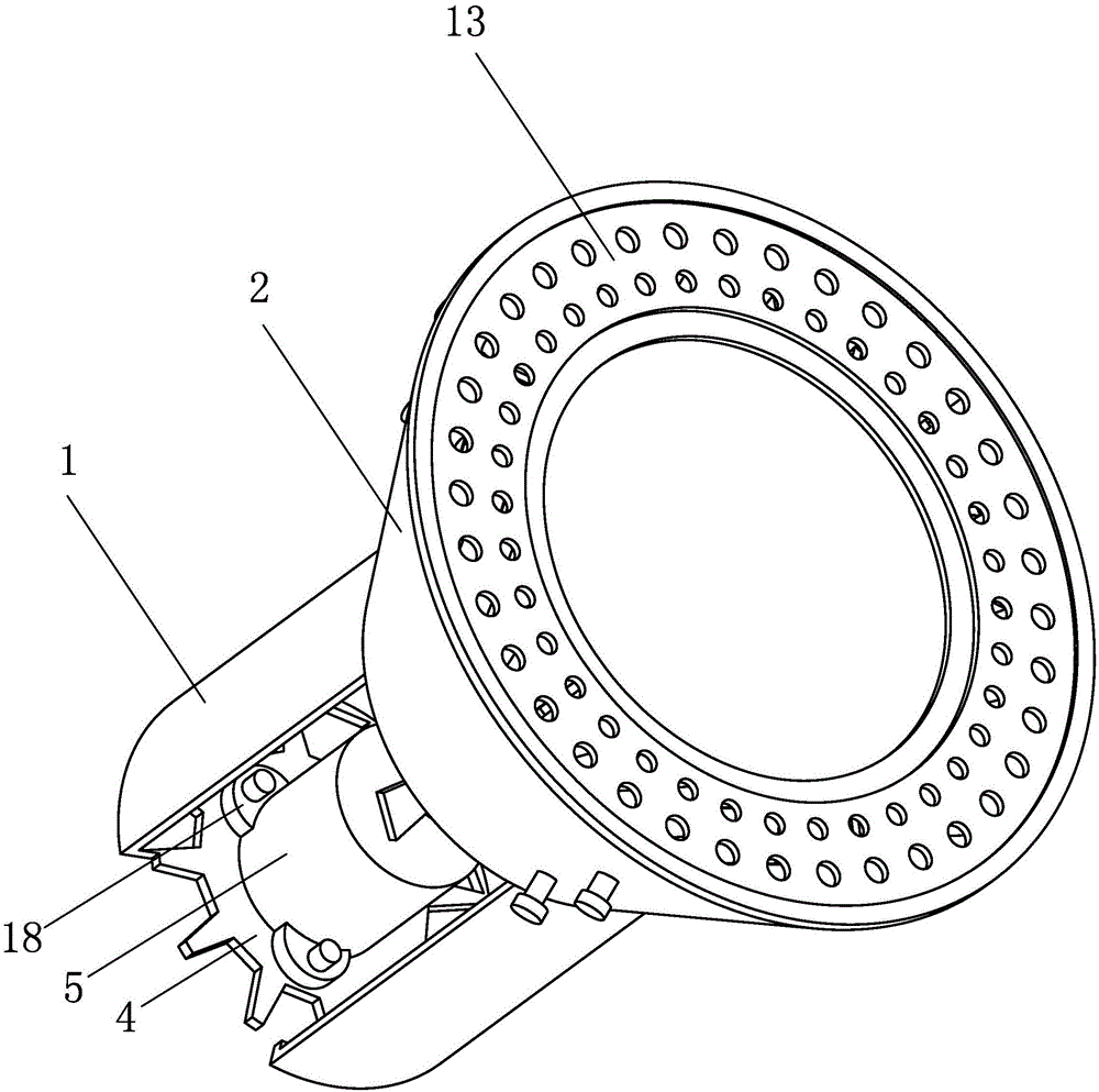 Heat-dissipating lamp holder of LED lamp