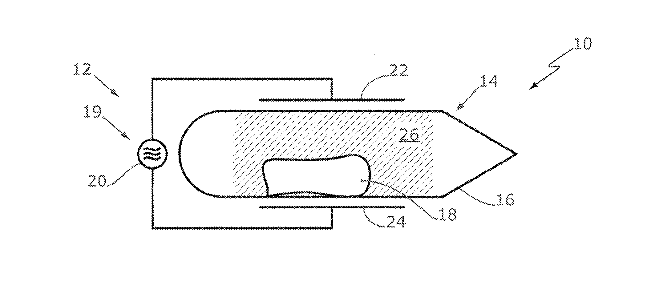 Plasma installation with a separately transportable vessel