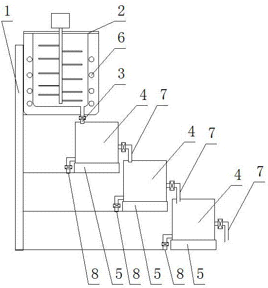 Beewax separating device