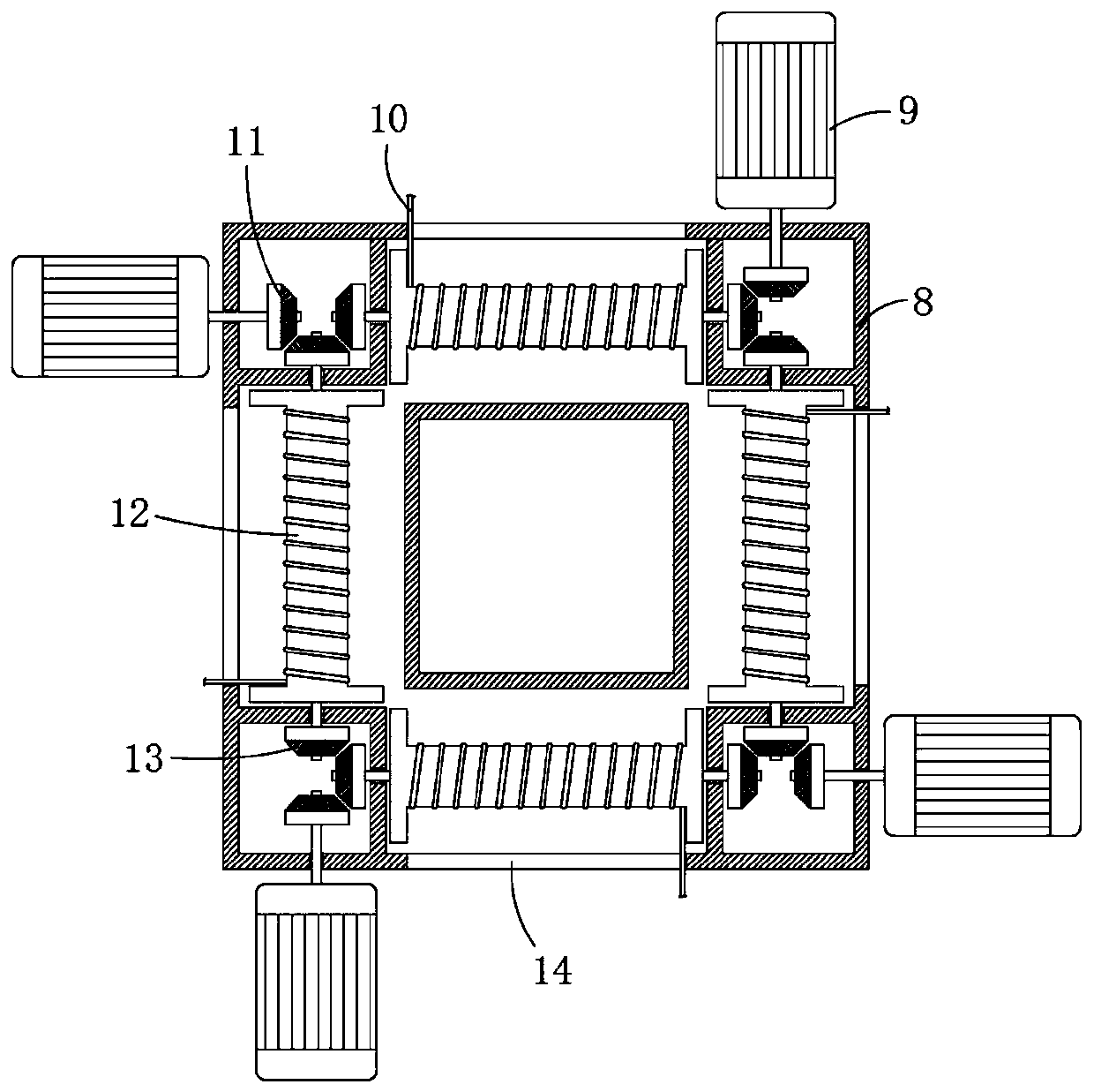 Vertical slow descend building side construction device