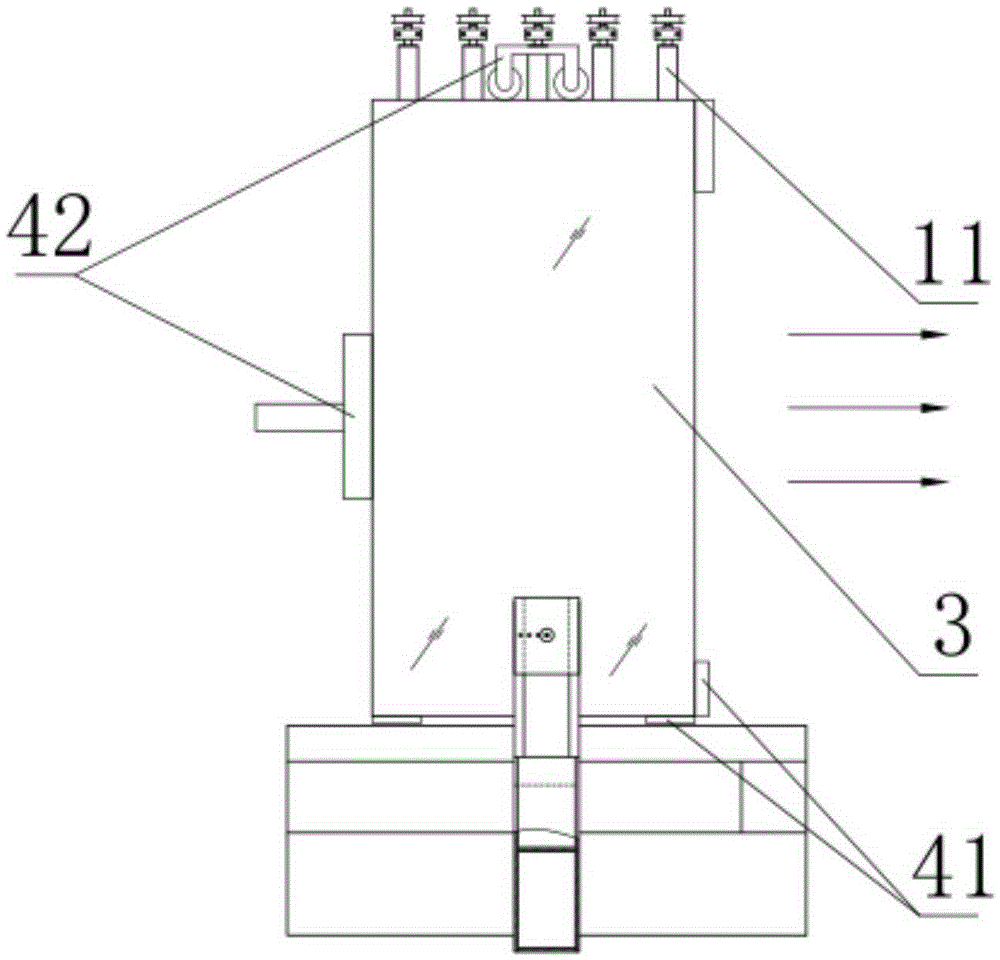 Online series type drilling system for photovoltaic module backboard glass