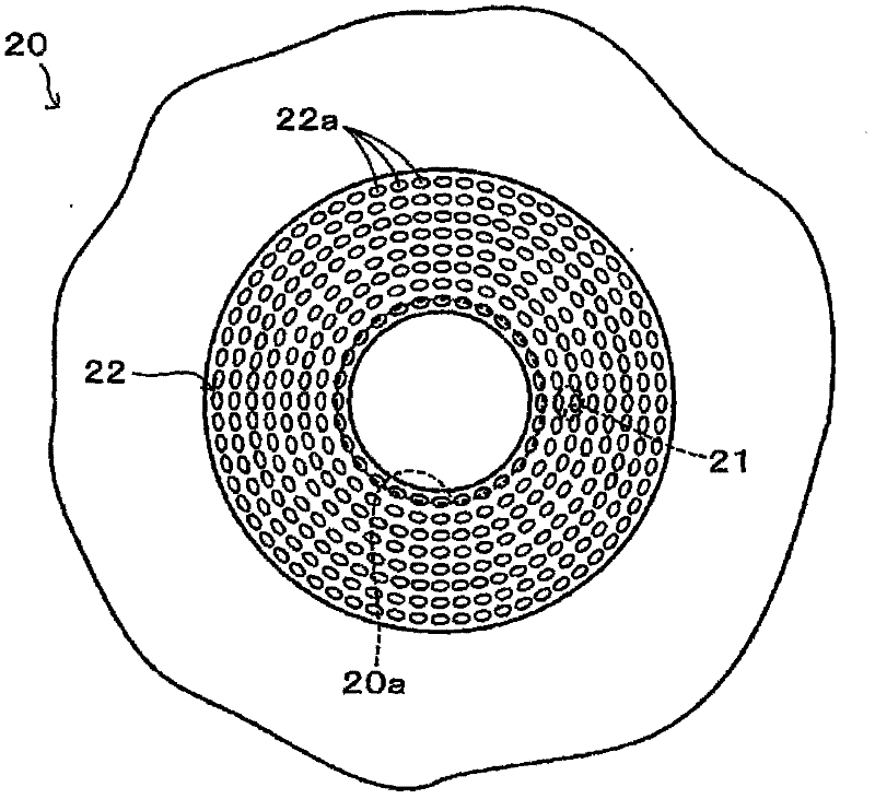 Drying device of particle material