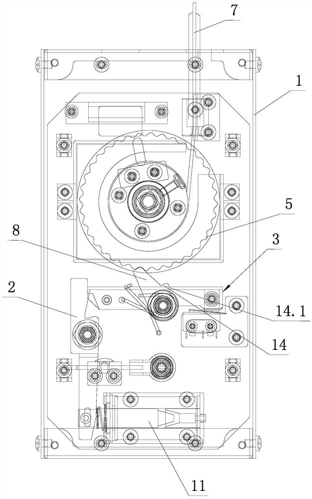 Remote executing mechanism of smoke exhaust valve