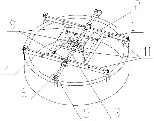 Special lifting appliance for mounting large shell ring type shield