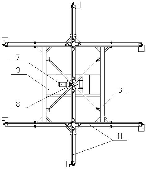 Special lifting appliance for mounting large shell ring type shield