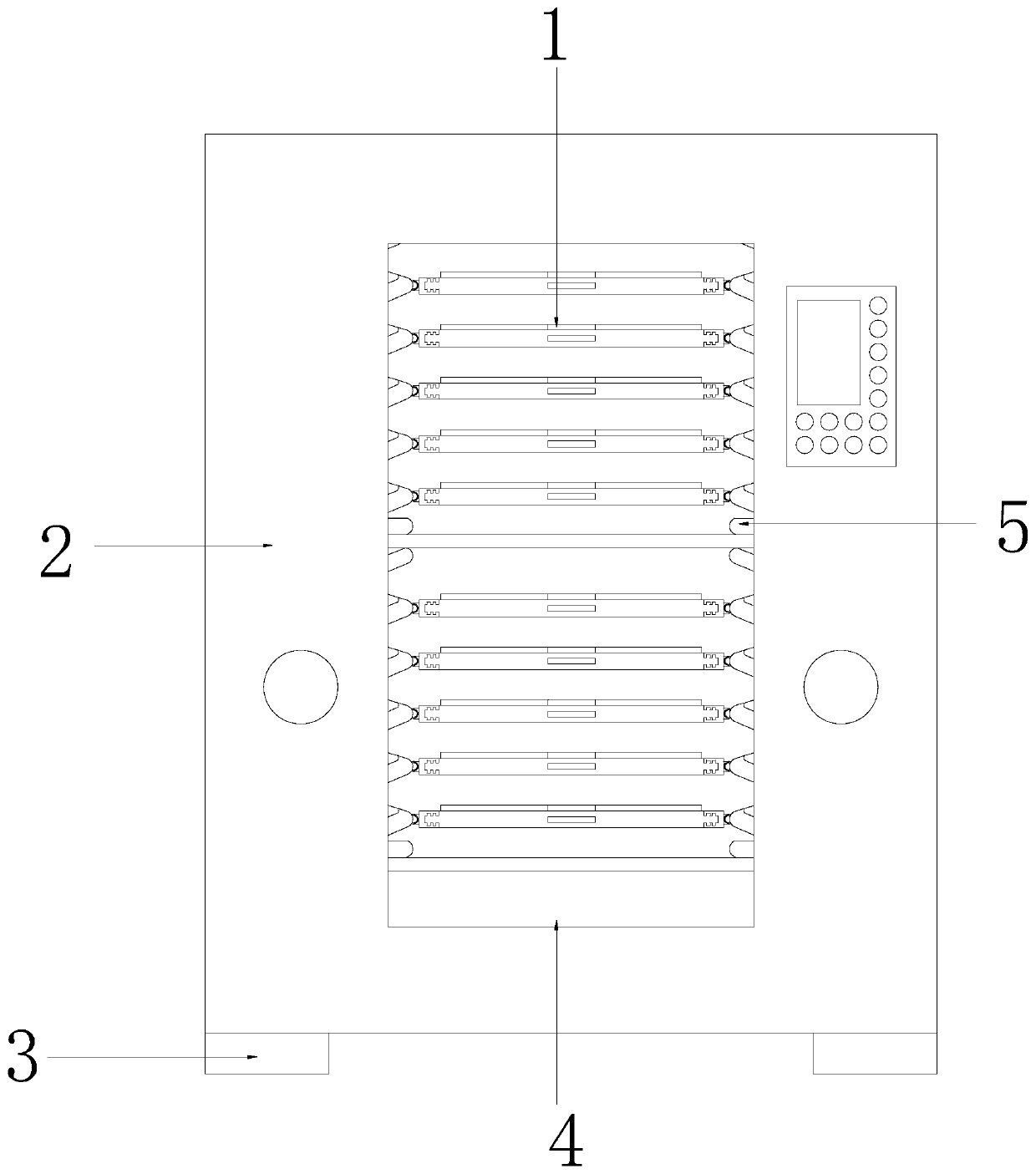 Rubber particle drying device