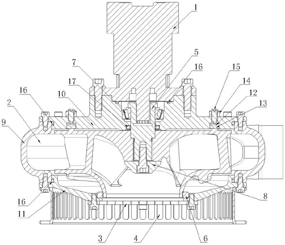 Sewage pump and sewage discharge system for sewage treatment at shield of tunnel boring machine