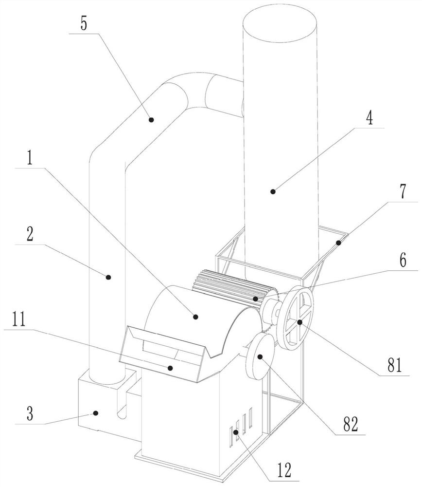 Hemp fiber crusher