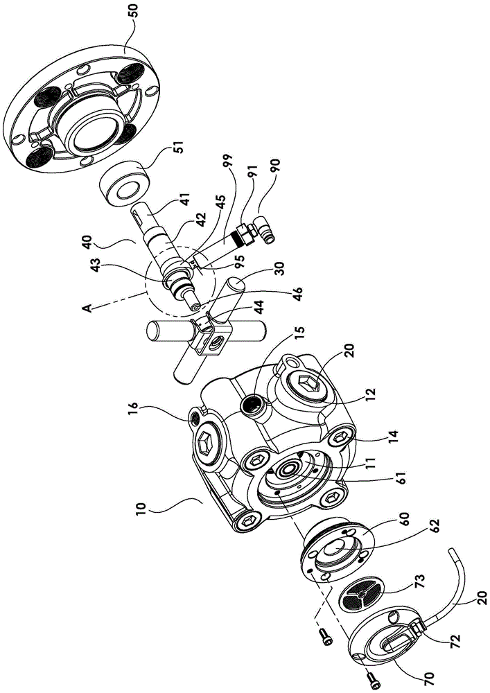 Lubricating structure for output shaft of liquid booster pump