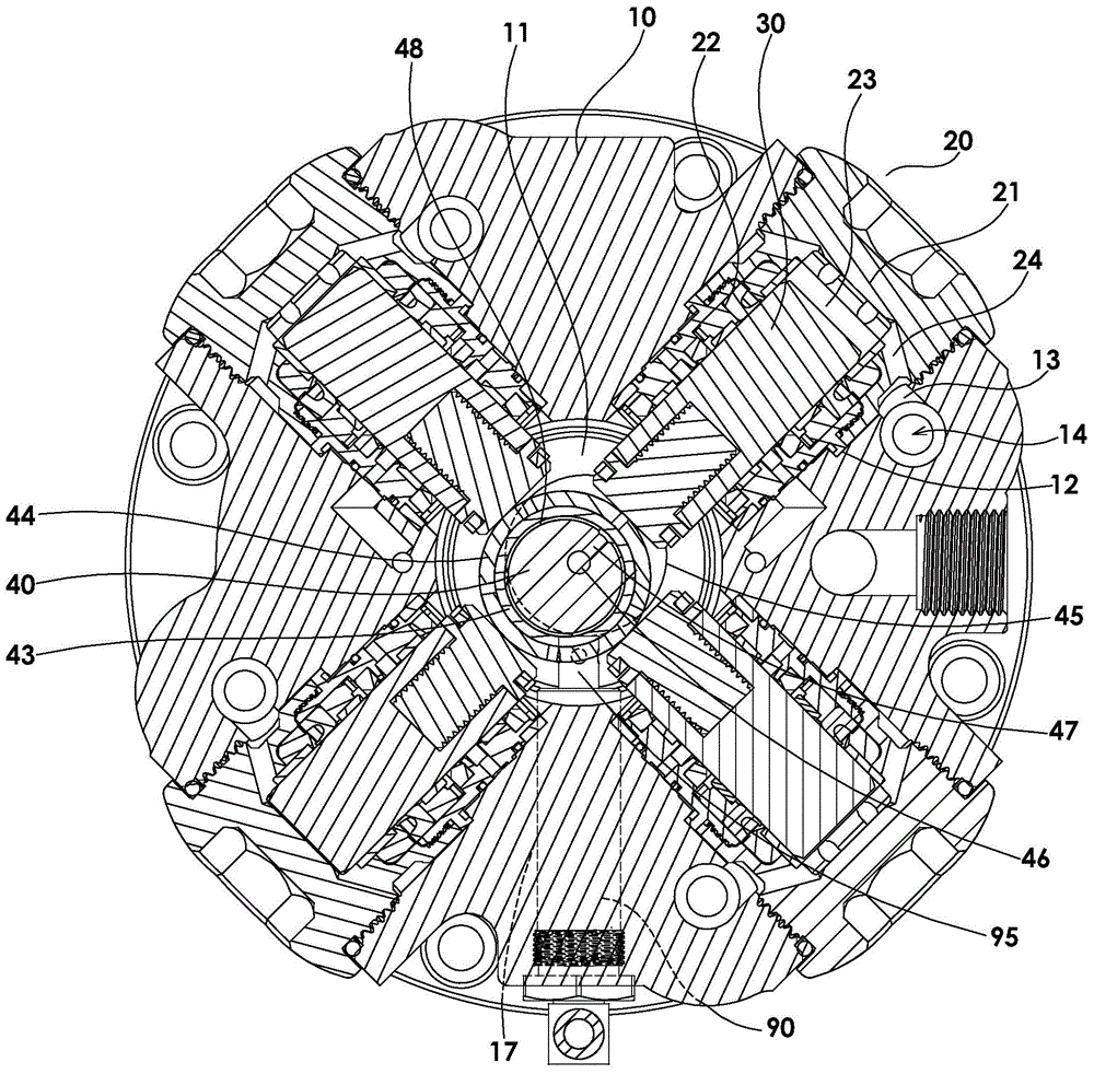 Lubricating structure for output shaft of liquid booster pump